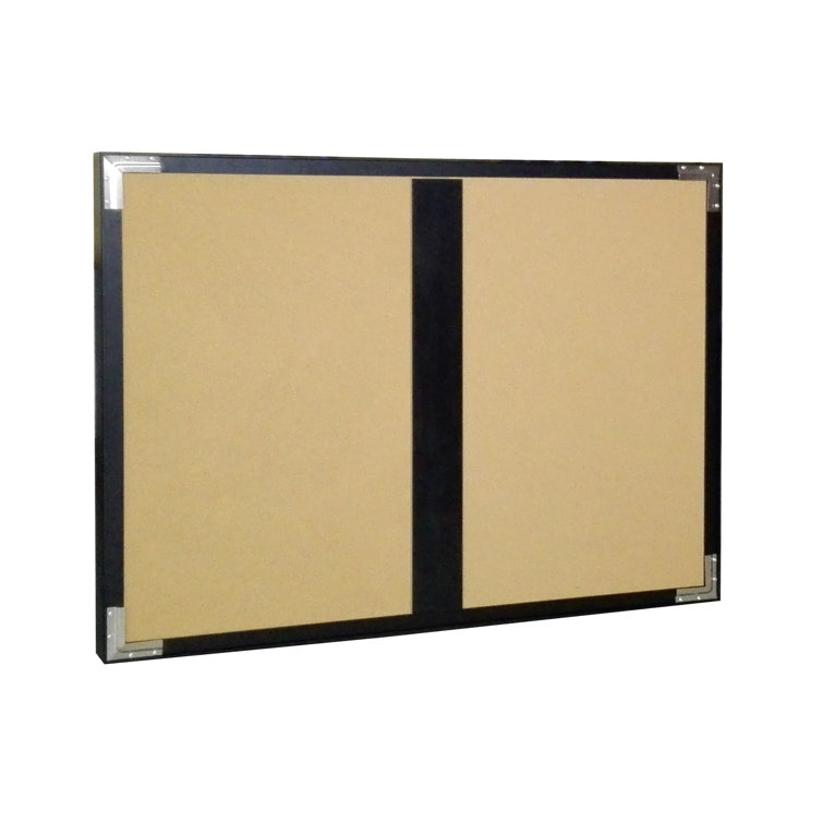 Fixturedisplays® 48" X 36" Enclosed Cork Board With Lockable, Sliding